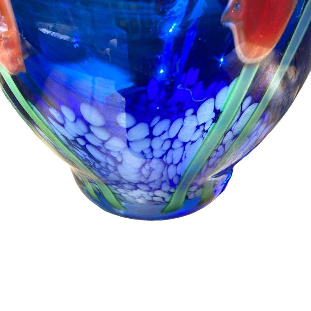 Vintage Late 20th Century Hand Blown Multicolored Case Crystal Polish Va… - Picture 4 of 9